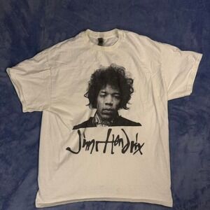 Vintage Jimi Hendrix white t-shirt men Size L
